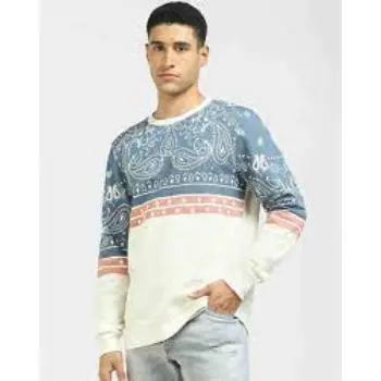 Printed Round Neck Sweatshirt 